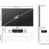 imageHisense 100L5H Laser TV Ultra Short Throw Projector with 100quot ALR High Gain Screen 4K UHD 2700 ANSI Lumens Dolby Vision ampamp Atmos HDR10 Google TV NetflixLaser TV