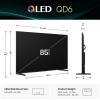 imageHisense 100quot Class QD6 Series 100QD6QF 2025 Model QLED 4K UHD Smart Fire TV 144Hz Voice Remote with Alexa Dolby Vision Dolby Atmos Motion Rate 240 HDR 10 Game Mode Pro MEMC VRR ALLM85Inch