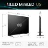 imageHisense 100quot Class U6 Series Best Value MiniLED 4K UHD Smart Fire TV 100U65QF 2025 Model  QLED Native 144Hz HDR10 AntiGlare Dolby Vision IQ Dolby Atmos Game Mode Pro Alexa Built in85Inch