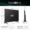imageHisense 43Inch Class A4 Series FHD 1080p Smart Fire TV 43A4NF 2025 Model  DTS Virtual X Slim Bezel Design Alexa Built inFire TV