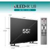 imageHisense 85Inch Class U8 Series MiniLED ULED 4K UHD Google Smart TV 85U8N  QLED Dolby Vision IQ Dolby Atmos Full Array Local Dimming Pro 144Hz Game Mode Pro Alexa Compatibility55Inch