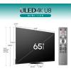 imageHisense 85Inch Class U8 Series MiniLED ULED 4K UHD Google Smart TV 85U8N  QLED Dolby Vision IQ Dolby Atmos Full Array Local Dimming Pro 144Hz Game Mode Pro Alexa Compatibility65Inch