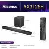 imageHisense AX3125H 312Ch Sound Bar with Wireless Subwoofer 440W Dolby Atmos Bluetooth 53 EzPlay 4K HDMI Pass Through Roku TV Ready DTSX HDMIAUXARCOpticalUSB 7 EQ Modes312CH 440W