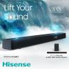 imageHisense AX3125H 312Ch Sound Bar with Wireless Subwoofer 440W Dolby Atmos Bluetooth 53 EzPlay 4K HDMI Pass Through Roku TV Ready DTSX HDMIAUXARCOpticalUSB 7 EQ Modes312CH 440W
