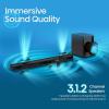 imageHisense AX3125H 312Ch Sound Bar with Wireless Subwoofer 440W Dolby Atmos Bluetooth 53 EzPlay 4K HDMI Pass Through Roku TV Ready DTSX HDMIAUXARCOpticalUSB 7 EQ Modes312CH 440W