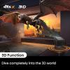 imageHisense C2 Pro Triple Laser Smart Portable Projector 4K UHD 2600 Lumens 65  300 Dolby Vision IMAX Enhanced Sound by JBL VIDAA OS Netflix Included Optical Zoom Auto Keystone CorrectionC2