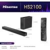 imageHisense HS2100 21 Ch 240W Sound Bar with Wireless Subwoofer  DTS Virtual X Dolby Audio Ezplay 6 EQ Modes HDMI ARC Bluetooth 53240W with Wireless Subwoofer
