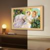 imageHisense TV Frame for 85Inch Class QLED 4K S7N CanvasTV Series Dolby Vision HDR Google Smart TV Walnut
