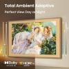 imageHisense TV Frame for 85Inch Class QLED 4K S7N CanvasTV Series Dolby Vision HDR Google Smart TV Walnut