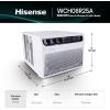 imageHisense WC12W25A 12000 BTU Smart Window Air Conditioner White8 000 BTU