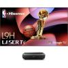 imageHisense 100L5H Laser TV Ultra Short Throw Projector with 100quot ALR High Gain Screen 4K UHD 2700 ANSI Lumens Dolby Vision ampamp Atmos HDR10 Google TV Netflix120L9H