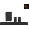 imageHisense AX5125H 512Ch Sound Bar with Wireless Subwoofer 500W Dolby Atmos Bluetooth 53 EzPlay 4K HDMI Pass Through Roku TV Ready DTSX HDMIAUXARCOpticalUSB 7 EQ Modes