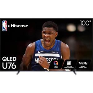 imageHisense 100Inch Class U7 Series ULED 4K UHD Google Smart TV 100U76N  QLED Native 144Hz Motion Rate 480 Dolby Vision Full Array Local Dimming Game Mode Pro Alexa Compatibility100Inch