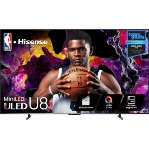 imageHisense 100Inch Class U8 Series MiniLED ULED 4K UHD Google Smart TV 100U8K  QLED 480 Motion Rate 144Hz Game Mode Pro Dolby Vision IQ HDMI 21 Alexa Compatibility 212 MultiChannel Audio100Inch