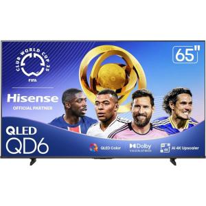 imageHisense 100quot Class QD6 Series 100QD6QF 2025 Model QLED 4K UHD Smart Fire TV 144Hz Voice Remote with Alexa Dolby Vision Dolby Atmos Motion Rate 240 HDR 10 Game Mode Pro MEMC VRR ALLM65Inch