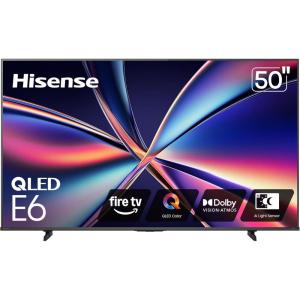 imageHisense 100quot E6 Cinema Series QLED 4K UHD Smart Fire TV 100E6QF 2025 Model  QLED Native 144Hz Dolby Vision IQ  Atmos Motion Rate 240 HDR 10 Game Mode Pro Voice Remote with Alexa50Inch