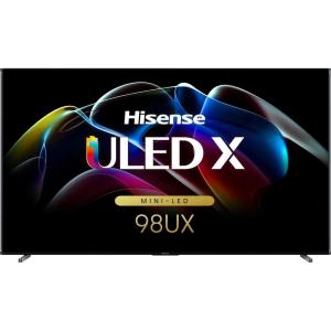 imageHisense 85Inch Class MiniLED Premium ULED X QLED Series 4K Google Smart TV with Alexa Compatibility 120Hz Dolby Vision Atmos 2500nit HDR10 Hands Free Voice Control 85UX98Inch