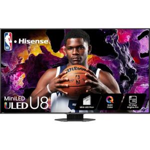 imageHisense 85Inch Class U8 Series MiniLED ULED 4K UHD Google Smart TV 85U8N  QLED Dolby Vision IQ Dolby Atmos Full Array Local Dimming Pro 144Hz Game Mode Pro Alexa Compatibility75Inch