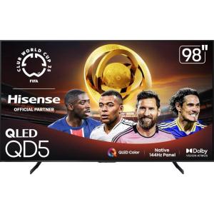 imageHisense 98quot Class QD5 Series 98QD5QG 2025 Model Best Value QLED 4K UHD Smart Google TV Native144Hz Motion Rate 480 Dolby Vision Atmos HDR 10 AMD FreeSync Premium MEMC VRR ALLM