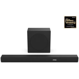 imageHisense AX3125H 312Ch Sound Bar with Wireless Subwoofer 440W Dolby Atmos Bluetooth 53 EzPlay 4K HDMI Pass Through Roku TV Ready DTSX HDMIAUXARCOpticalUSB 7 EQ Modes2025 Model