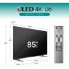 imageHisense 85Inch Class U6 Series MiniLED ULED 4K UHD Google Smart TV 85U6N  QLED Motion Rate 240 HDR 10 Full Array Local Dimming Game Mode Plus Alexa Compatibility85Inch