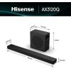 imageHisense AX3120Q 312Ch Sound Bar with Wireless Subwoofer Dolby Atmos DTSX Bluetooth 53 Roku TV Ready HDMIAUXARCOpticalUSB EzPlay 30 7 EQ Modes Hi Concerto