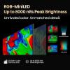 imageHisense 100Inch Premium UX Series RGBMiniLED 4K UHD HDR Google Smart TV100UX 2025  RGB MiniLED Up to 8000 nits 3D Color Master Pro Native 165Hz Panel 622 CineStage X100Inch