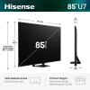 imageHisense 55 U7 MiniLED ULED 4K UHD Best Premium Gaming Google Smart TV 55U7SG 2026 NEW  HiQLED Native 165Hz VRR 330 HDR10 Dolby Vision IQAtmos IMAX Enhanced AntiReflection 212 Ch85Inch