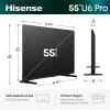 imageHisense 75 U6 Pro Series MiniLED 4K UHD HDR Gaming AI Smart Fire TV 75U6SF Pro 2026 New  HiQLED Native 144Hz Motion Rate 480 Dolby Vision IQ Atmos HDR10 GlareFree Alexa55inch