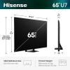 imageHisense 75 U7 MiniLED ULED 4K UHD Best Premium Gaming Smart Fire TV 75U7SF 2026 New  HiQLED Native 165Hz VRR 330 HDR10 Dolby Vision IQ  Atmos IMAX Enhanced AntiReflection 212 ChFire TV 2026 New
