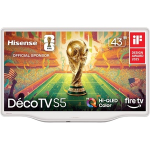 image:imageHisense 43Inch S5 DcoTV Series HiQLED 4K UHD Smart Fire TV 43S5QF 2026 Model  Versatile Fit HiQLED Color Dolby Vision amp Atmos VRR Gaming Stream Live TV Without Cable
