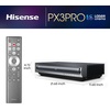 image:imageHisense PX4Pro Ultra Short Throw RGB Laser Cinema3500 ANSI Lumens65001 ContrastIris Lens80200IMAX ENHANCEDDolby VisionDolby AtmosDevialet Audio1ms Low LatencyFreeSync Premium CertifiedPX3PRO